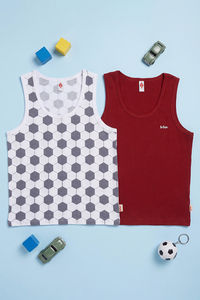 Lee Cooper Boys Vest (Pack of 2) - Multicolor — thumbnail 14